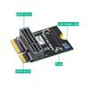 Lizusidtsy M.2 NGFF E-Key to E- Key Convert Adapter Card for AX200/201/210 WiFi Card Vertical Installation Easy Install view 2