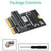 Lizusidtsy M.2 NGFF E-Key to E- Key Convert Adapter Card for AX200/201/210 WiFi Card Vertical Installation Easy Install view 3