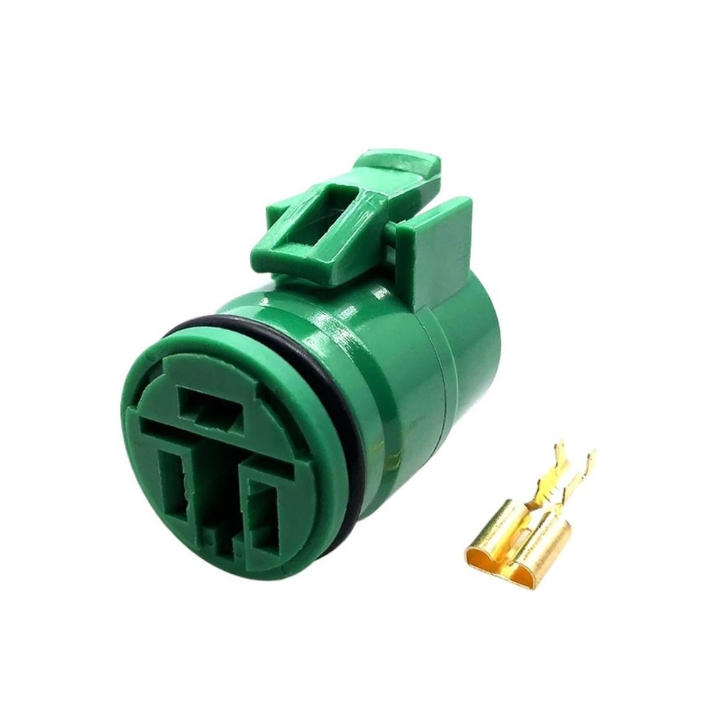 TakenE 1 Set 3 Pin Round Alternator Connector Waterprof Wiring Harness Female Socket 90980-10341 DJ70318-6.3-21