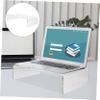 BCOATH Acrylic Monitor Riser Stand for Monitors Desk Riser Keyboard Shelf for Home Office view 2