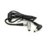 Angle DC to 2 pin Cable for Teradek Bolt Batt~ry Plate AR~I R~D Camera(Elbow Plug Cable,90cm) view 1
