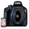 Canon EOS Rebel T100 DSLR Camera with EF-S 18-55mm f/3.5-5.6 III Lens, 18MP APS-C CMOS Sensor, Built-in Wi-Fi, Optical Viewfinder, Impressive Images & Full HD Videos, Includes 32GB SD Card (Renewed) view 1