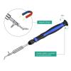 126 in 1 Magnetic Screwdriver Set, Electronics Professional Repair Screwdriver Tool kit with 112 Screwdriver Bits for PC, Laptop, Phone, MacBook, Xbox Repair view 4