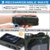 ZHIWHIS Shortwave Radio with Bluetooth, AM/FM/SW/NOAA Weather Emergency Radios, Hand Crank/Solar/4000mAh/SOS/White Noise/Bass/Flashlight/Retro Receiver with Preset, Support USB/TF ZWS-702X view 4