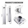 Starlink Gen 3 Adjustable Mount Kit Starlink Gen 3 Pipe Adapter, Starlink Gen 3/V3 Wall Mount, Roof Mount, Pole Mount, Long Wall Mount, Mounting Plate for Starlink Gen 3/V3 Standard Dish Antenna view 3