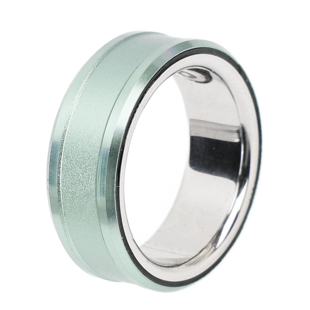 GOWENIC Smart Ring Sleep Tracker Fitness Tracker Ring Stainless Steel Multifunctional Ring (Size 23 20.6mm ID for 64.6mm Finger Circumference)