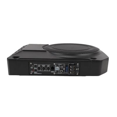 DirectNine Basics 10 Inch Active Subwoofer, Adjustable Input Sensitivity Compact Under Seat Subwoofer 2.5 Ohms for Car Sound System, Genericik7pc4sa9n