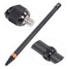 Compact and Portable Carbon Fiber Selfie Stick, Lightweight Extendable Monopod, with Anti Slip Handle, Compatible WithX3, ONE RS, 2, and More (Orange) view 3