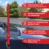 RECON Aluminum 8" Antenna Mast Style (Fits OEM Factory Threaded Antenna) Truck Antenna - Multiple Color Options (Black, Chrome, Red, White, Blue) (Red) view 2