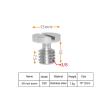 1/4 Inch Camera Screw 3/8 Quick Release Plate Screw Round Head Tripod Ballhead Mount Photography Accessories for SLR Camera(S28 1PC) view 2