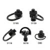 1/4 Inch Camera Screw D-Ring DSLR Shoulder Strap Install Black Stainless Steel Photography Quick Release Plate Mount Adapter(D9B 3PCS) view 3