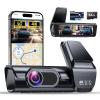 OVAMAN K600 4k Dash Cam Front and Rear, 3.59" IPS Screen, Built-in GPS 5G WiFi Dash Camera for Cars with App, UHD 2160P Night Vision Free 64G SD Card, 170 Wide Angle, HDR, 24H Parking Mode view 1