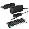 14V 2A 1.5A 1A AC Adapter with 10 Interchangeable DC Plug, 28W Switching DC Power Supply 10 Multi Jacks Universal Adaptor Regulated 14 Volt 2000mA 1500mA 1000mA 500mA Charger Power Cord view 1