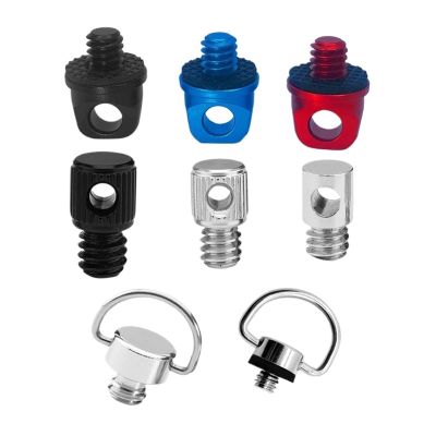 1PCS 1/4 Inch Lanyard Screw D Ring Handle Shoulder Strap Mount Adapter Digital Camera Accessories for SLR Camera Tripod(D2 1PC)