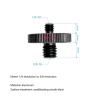 1pcs Universal Camera Conversion Screw 1/4 Male to 3/8 Dual Nuts Tripod Mount Screw Quick Release Camera Screws Mount Adapter view 3