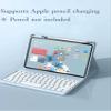 kaidisen Keyboard Case Compatible with iPad Air 11 inch M2 2024 Case with Keyboard and Bluetooth Mouse, Detachable Candy Color Keyboard Cover Round Key,Black+White view 4