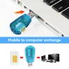 2Pcs SIM Card Adapter, Clone Cards Card Reader Writer Copy Clone Writer SIM Card Reader with CD for QQ/ICQ/MSM/PC Computer view 3