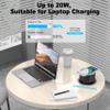 Pop Up Countertop Outlet with 15W Wireless Charger, PD 20W USB-C Ports & 4 AC Outlets, 800J Surge Protection, 4.75 inch Pop Up Receptacle, 6Ft Cord for Home Office(ETL & FCC Listed) view 4