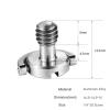 5/10PCS D Shaft D-Ring 1/4 Inch Thead Camera Mounting Screw Adapter for DSLR Camera Rig Quick Release Plate(10PCS) view 3