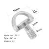1/4 Quick Release Screw Set Folding D-Ring Screw Set for SLR Camera Photography Tripod monopod Quick Release Plate(LS012 1PC) view 2