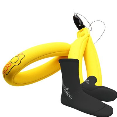 Nordic Flash Camera Floats 2p - Yellow Yellow Bundle with Beach Socks 1p L - Black