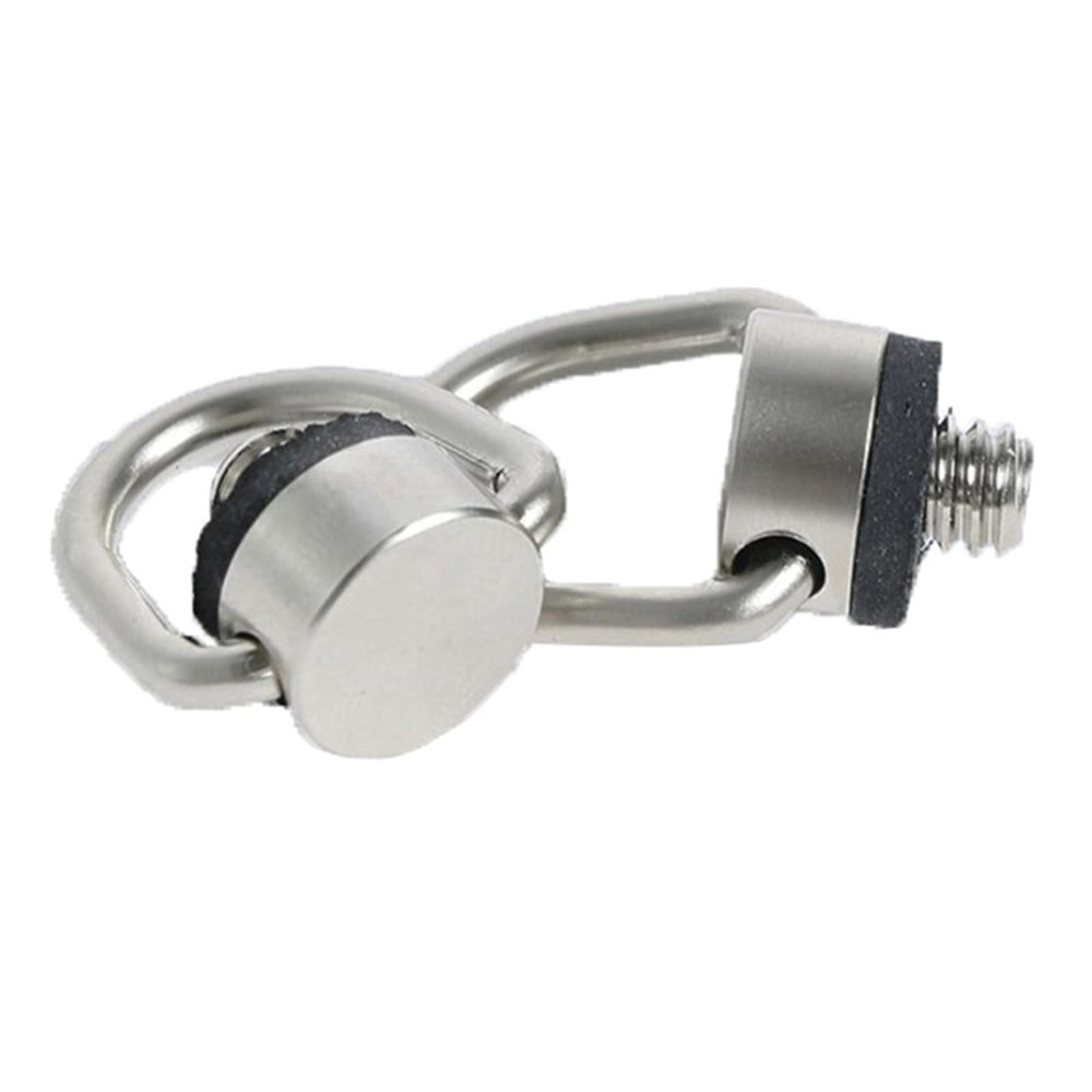2PCS Strap Screw D Ring Camera Mount 1/4 Inch Quick Release Plate Adapter