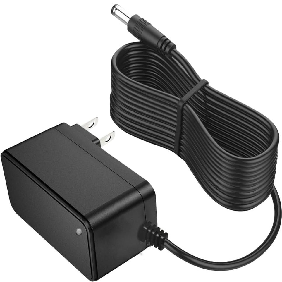 12V 0.5A 500mA Power Supply Adapter 10ft DC Extension Power Cord with 5.5x2.5mm/2.1mm Plug 100-240V AC to DC 12Volt 0.5Amp Transformer for LED Strip Lights CCTV Cameras Speaker Router