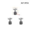 1/4 Inch Camera Screw 3/8 Quick Release Plate Screw Round Head Tripod Ballhead Mount Photography Accessories for SLR Camera(S27 3PCS) view 2