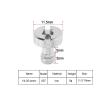 1/4 Inch Camera Screw 3/8 Quick Release Plate Screw Round Head Tripod Ballhead Mount Photography Accessories for SLR Camera(S27 3PCS) view 4