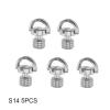 1/4 Inch Screw D-Ring Camera Screw Quick Release Plate Mount Tripod Monopod Ballhead Photo Photography Fixed Adapter for DSLR(S14 5PCS) view 2