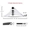 Folding Laptop Holder PC Stand with Stretching Legs and Adjusting Angles for 11~16 Inch Computer Notebook Portable Lapdesk (Color : Black) (Black) view 4