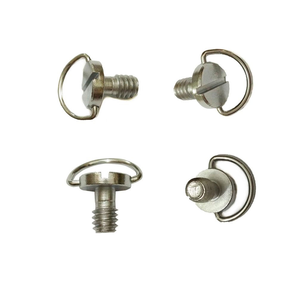 2/5/10pcs 1/4" D-Ring Camera Screws for DSLR Camera Tripod Quick Release Plate(2pcs)