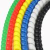 ELLANA Spiral Protector 1 Meter Spiral Cable Sleeve Winding Pipe Wire 8mm 10mm 12mm 14mm 18mm 20mm 32mm 25mm ID Wrap Cable Wiring Harness Wraps Cable(Blue,20mm Inside Diameter) view 4