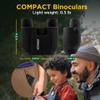 10x25 High-Powered Compact Binoculars for Adults  Long Range Bird Watching, Travel for Cruise Ship, Lightweight Small for Hiking, Sports & Outdoor Adventures view 3