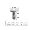 1/4 Inch Camera Screw 3/8 Quick Release Plate Screw Round Head Tripod Ballhead Mount Photography Accessories for SLR Camera(S08 1PC) view 2