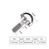 1/4 Inch Screw D-Ring Camera Screw Quick Release Plate Mount Tripod Monopod Ballhead Photo Photography Fixed Adapter for DSLR(S06 1PC) view 2
