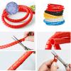 ELLANA Spiral Protector Wire Sleeve Spiral Wrap Organizer Cable Winding Protector Tube Flexible Spiral Wrap Winding Wire Protection Wraps Cable(12mm Yellow) view 2