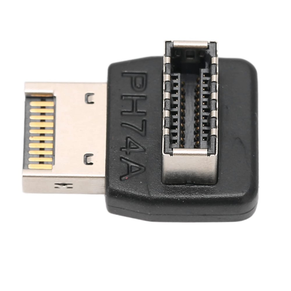 90 Degree USB 3.1 Adapter, USB 3.1 Type E Adapter USB C Right Angle Adapter 90 Degree Type C Adapter Computer Motherboard(PH74A)