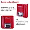 DIANQI Fire Alarm Sound and Light fire Alarm Alert Safety System Sensor 12V/24V DC Security Horn Fire Warning Strobe Siren view 3
