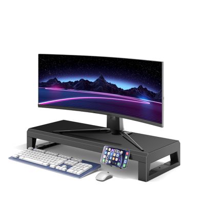 Computer monitor stand Laptop Desk Shelf & Monitor Riser 21.6 inches long desk riser Monitors/PC/Laptop/Computer Space Saver Organizer Heavy Duty Gift Gaming Studio Office(Basic Version, 550mm)