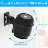 Adjustable Speaker Mount for Homepod 2 Wall Mount Bracket with Wood Table Stand for Homepod 2nd Mount - Speaker Mount for Homepod 2nd Gen Shelf, Black view 4