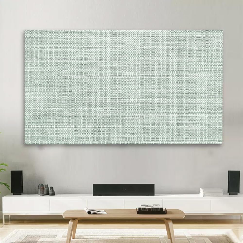 GSGC TV Cover TV Dust Cover Cloth Simple Indoor LCD LED Screen Dustproof Protect Modern Home Hanging Desktop Curved Computer Television Cover Monitor Protector Cover-Green-2||37 inch(87 * 60cm)