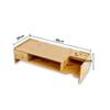 Computer Stand Display Heightening Base Simple Desktop Computer Monitor Laptop Heightening Base Bracket Office Storage Rack Laptop Stand (Color : Natural) (Black) view 2