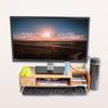 Computer Stand Display Heightening Base Simple Desktop Computer Monitor Laptop Heightening Base Bracket Office Storage Rack Laptop Stand (Color : Natural) (Black) view 3
