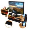 Computer Stand Display Heightening Base Simple Desktop Computer Monitor Laptop Heightening Base Bracket Office Storage Rack Laptop Stand (Color : Natural) (Black) view 4