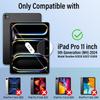 Wineecy Backlit Keyboard Case for iPad Pro 11 Inch M4 (5th Generation) 2024 Release with Screen Protector, 7 Colors Light Detachable Wireless Keyboard & PU Folio Cover Case 11" iPad Pro 2024 (Black) view 2