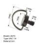 1/4 Quick Release Screw Set Folding D-Ring Screw Set for SLR Camera Photography Tripod monopod Quick Release Plate(LS072 1PC) view 2