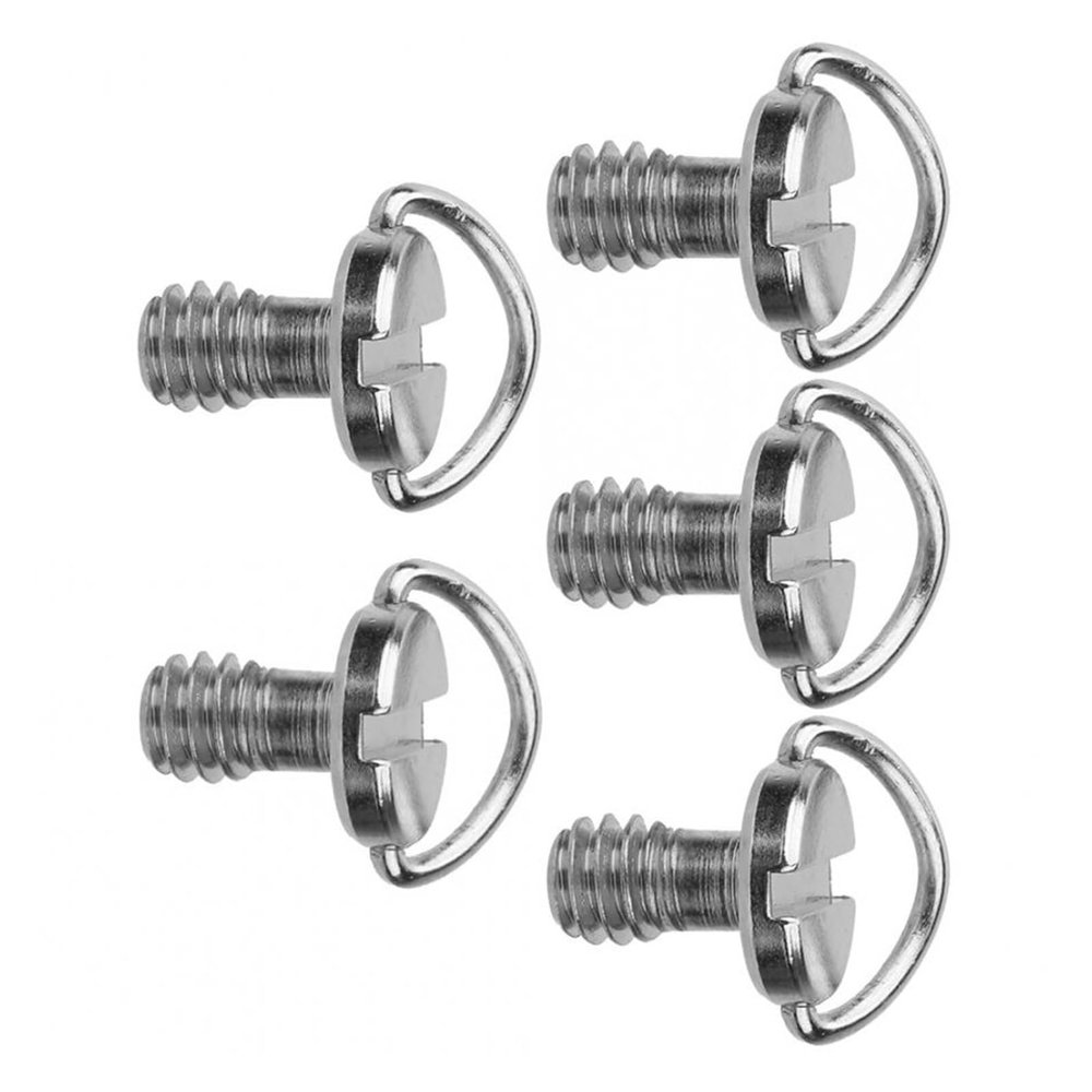 1/4 Camera Screw for Quick Release Plate Folding D-Ring Adapter Bolt Tripod Monopod Camera Cage Rig Fixing Screws(5pcs)