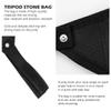 UPIQNG Tripod Weight Stone Bag Universal Tripod Balance Bag Tripod Boom Stand Stone Bag Tripod Counterweight Bag Camera Storage Bag Photography Tackle Accessory, Black, Fashion view 3