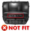 2+32G 9-inch Android 12 Car Stereo for Chevrolet Silverado/GMC Sierra 2014-2018 IPS Touchscreen Screen Car Radio with Carplay & Android Auto Support Backup Camera GPS FM Navi BT SWC view 2
